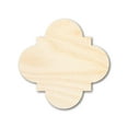 thumbnail image 1 of Unfinished Wood Quatrefoil Shape - Craft - up to 46" DIY 24" / 1", 1 of 3
