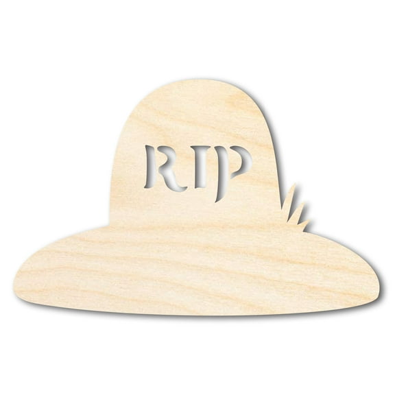 Unfinished Wood RIP Grave Shape - Craft - up to 46" 18" / 1/2"