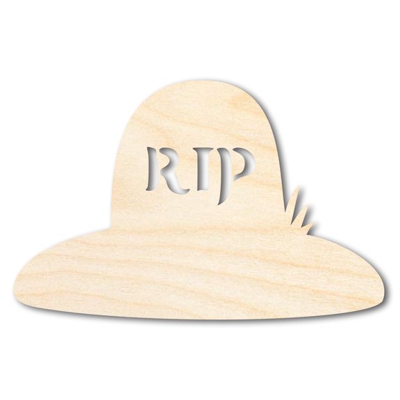 Unfinished Wood RIP Grave Shape - Craft - up to 46" 46" / 1"