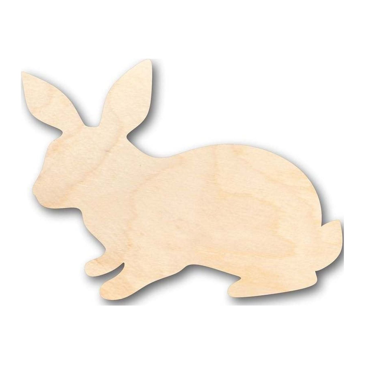 Unfinished Wood Rabbit Shape - Animal - Craft - up to 46