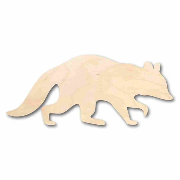 Unfinished Wood Raccoon Shape - Animal - Craft - up to 46" DIY 24" / 1/8"