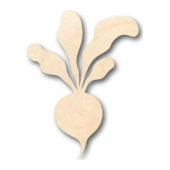 Unfinished Wood Radish Shape - Farm - Garden Marker - Food - Craft - up to 46" DIY 3" / 1/2"