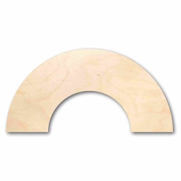 Unfinished Wood Rainbow Silhouette - Craft- up to 46" DIY 6" / 1/4"