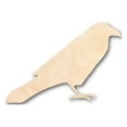 thumbnail image 1 of Unfinished Wood Raven Shape - Bird - Wildlife - Craft - up to 46" DIY 14" / 1/2", 1 of 3