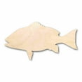 thumbnail image 1 of Unfinished Wood Red Snapper Fish Silhouette - Craft- up to 46" DIY 24" / 1/8", 1 of 3