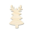 thumbnail image 1 of Unfinished Wood Reindeer Christmas Tree Shape - Craft - up to 46" DIY 12" / 1", 1 of 4