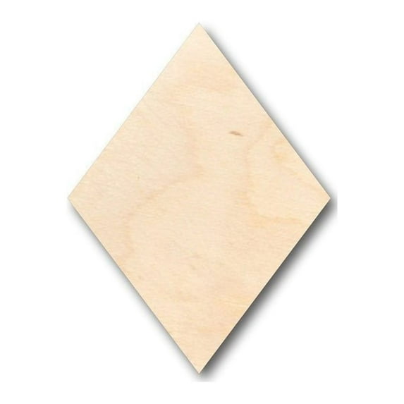 Unfinished Wood Rhombus Shape - Craft - up to 46" DIY 20" / 1/8"