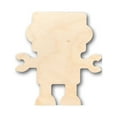 thumbnail image 1 of Unfinished Wood Robot Shape - Craft - up to 46" DIY 5" / 1/8", 1 of 3