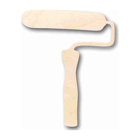 Unfinished Wood Roller Silhouette - Craft- up to 46" DIY 30" / 3/4"