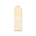 thumbnail image 1 of Unfinished Wood Rounded Simple Bookmark Shape 8" / 1/4", 1 of 3