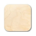thumbnail image 1 of Unfinished Wood Rounded Square Shape - Custom Tags - Craft - up to 46" DIY 14" / 1", 1 of 3