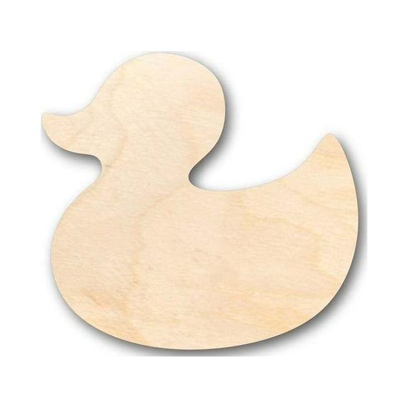 Unfinished Wood Rubber Duck Shape - Bath Time - Nursery Decor - Craft- up to 46" DIY 5" / 1/8"