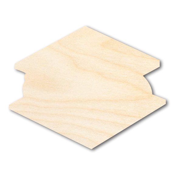 Unfinished Wood S'more Shape - Campfire Craft - up to 46" DIY 46" / 1"