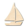 thumbnail image 1 of Unfinished Wood Sailboat Shape - Fishing - Ocean - Craft - up to 46" DIY 5" / 1/4", 1 of 3