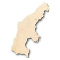 thumbnail image 1 of Unfinished Wood Saipan Shape - Craft - up to 46" DIY 20" / 1/2", 1 of 3