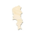 thumbnail image 1 of Unfinished Wood Sal Island Shape - Cabo Verde Craft - up to 46" DIY 20" / 1/4", 1 of 3