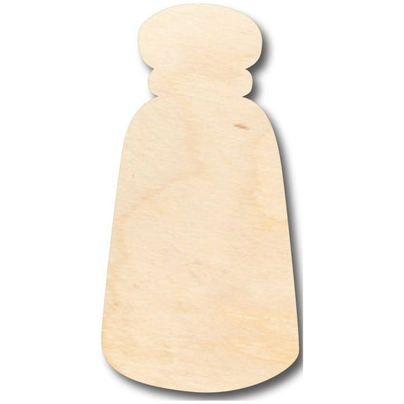 Unfinished Wood Salt Pepper Shaker Shape - Craft - up to 46" DIY 36" / 1/4"