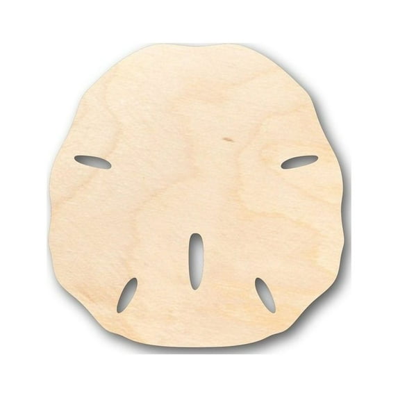 Unfinished Wood Sand Dollar Shape - Ocean - Beach - Nursery - Craft - up to 46" DIY 4" / 1/4"