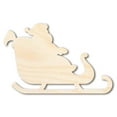 thumbnail image 1 of Unfinished Wood Santa in Sleigh Shape - Craft - up to 46" DIY 30" / 1/4", 1 of 4
