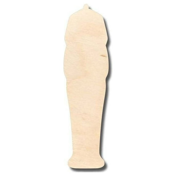 Unfinished Wood Sarcophagus Shape - Egypt - History - Craft - up to 46" DIY 5" / 1/8"