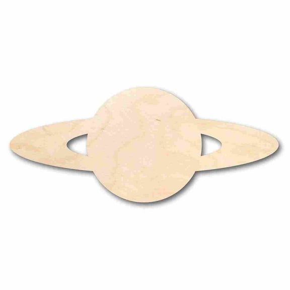 Unfinished Wood Saturn Shape - Solar System - Planet - Space - Craft - up to 46" DIY 24" / 1/8"