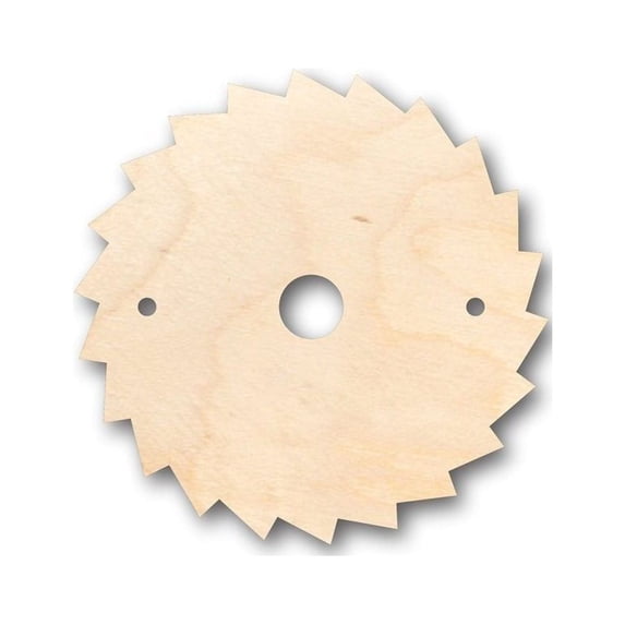 Unfinished Wood Saw Blade Shape - Construction - Tool - Craft - up to 46" DIY 16" / 1/8"