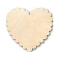 thumbnail image 1 of Unfinished Wood Scalloped Heart Shape - Craft - up to 46" DIY 20" / 1/8", 1 of 3
