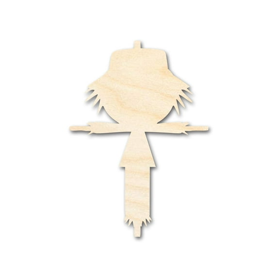 Unfinished Wood Scarecrow Shape - Craft - up to 46" 18" / 1/4"