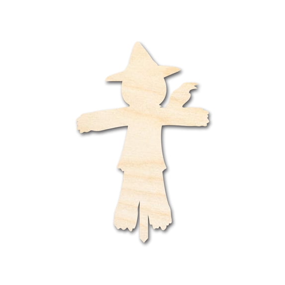 Unfinished Wood Scarecrow Shape - Craft - up to 46" 24" / 3/4"