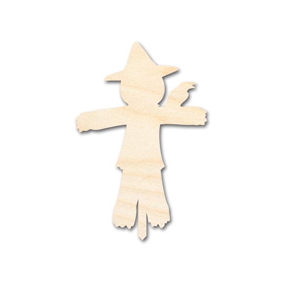 Unfinished Wood Scarecrow Shape - Craft - up to 46" 3" / 1/8"
