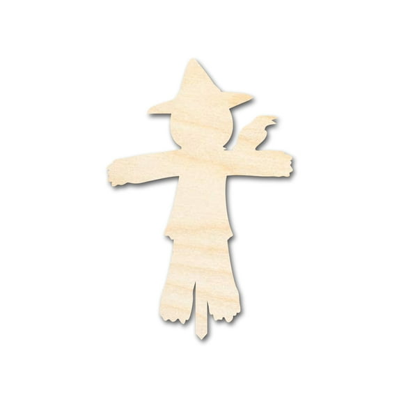 Unfinished Wood Scarecrow Shape - Craft - up to 46" 8" / 1/2"