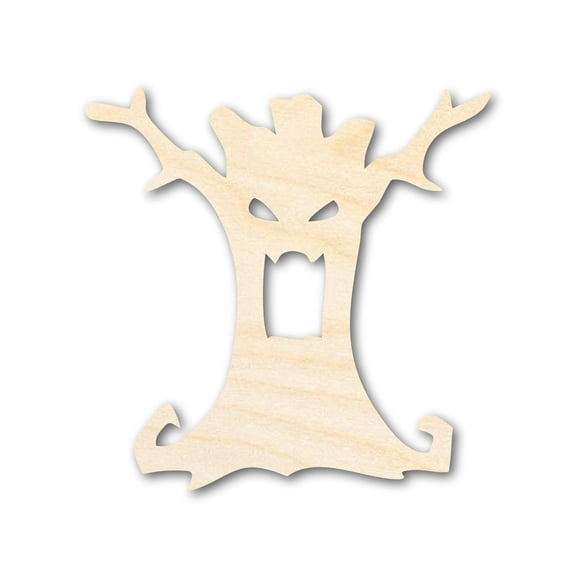 Unfinished Wood Scary Tree Shape - Craft - up to 46" 46" / 1"