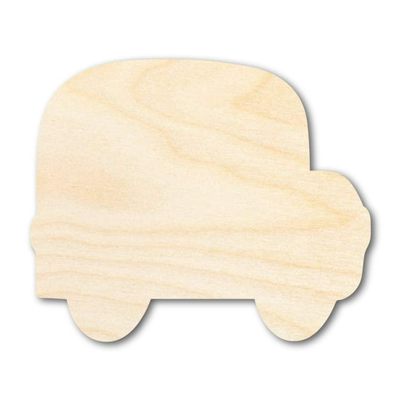 Bigger Better | Unfinished Wood School Bus Silhouette |  DIY Craft Cutout 18" / 1/4"