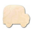 thumbnail image 1 of Unfinished Wood School Bus Silhouette - Craft- up to 46" DIY 46" / 1", 1 of 3