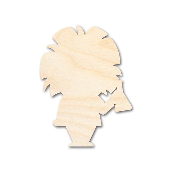 Unfinished Wood Scientist Shape | DIY Craft Cutout 8" / 1/8"