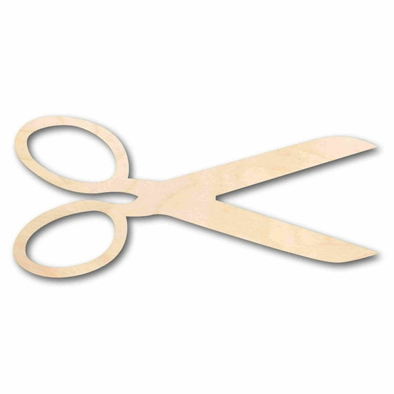 Unfinished Wood Scissors Silhouette - Craft- up to 46" DIY 30" / 3/4"