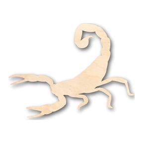 Unfinished Wood Scorpion Shape - Desert Animal - Craft - up to 46" DIY 14" / 1/4"
