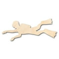 thumbnail image 1 of Unfinished Wood Scuba Diver Shape - Ocean - Craft - up to 46" DIY 8" / 1/8", 1 of 3