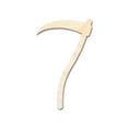 thumbnail image 1 of Unfinished Wood Scythe Silhouette - up to 46" DIY 16" / 1/4", 1 of 4