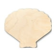 thumbnail image 1 of Unfinished Wood Sea Shell Clam Shape - Craft - up to 46" DIY 36" / 1", 1 of 3