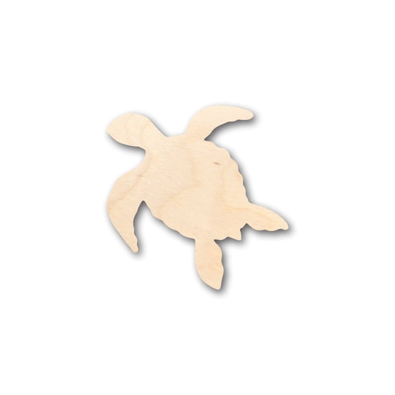 Unfinished Wood Sea Turtle Shape - Craft - up to 46" DIY 18" / 1/4"