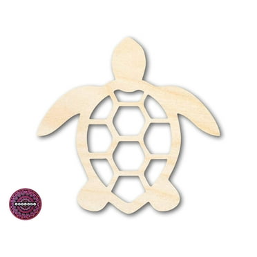 Unfinished Wood Sea Turtle Shape | JGrondz | DIY Craft Cutout | up to 46" DIY 6" / 1/4"