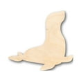 thumbnail image 1 of Unfinished Wood Seal Shape - Craft - up to 46" DIY 6" / 1/2", 1 of 3