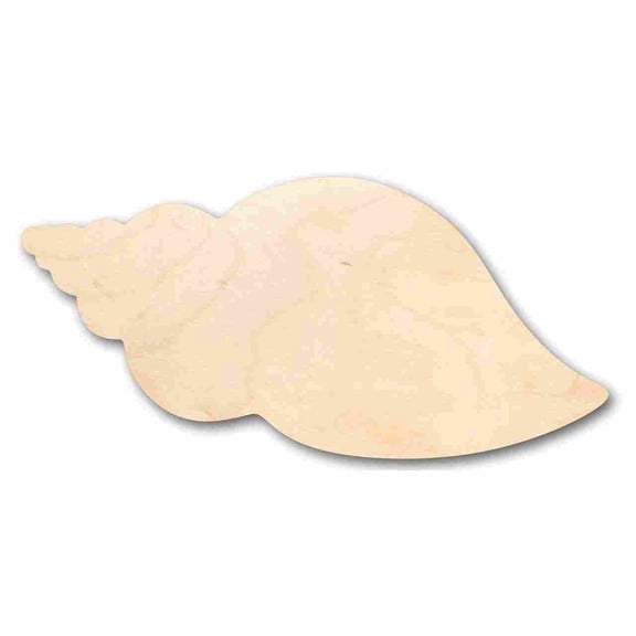 Unfinished Wood Seashell Shape - Ocean - Beach - Nursery - Craft - up to 46" DIY 4" / 1/4"