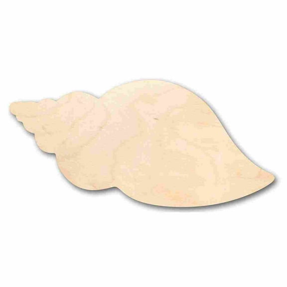 Unfinished Wood Seashell Shape - Ocean - Beach - Nursery - Craft - up to 46" DIY 8" / 1/4"