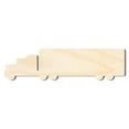 thumbnail image 1 of Unfinished Wood Semi Truck Shape 7" / 1/4", 1 of 3