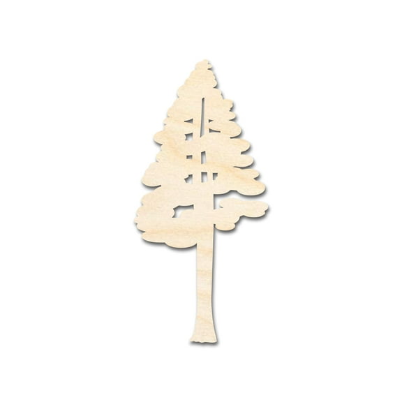 Unfinished Wood Sequoia Tree Shape - Craft - up to 46" 10" / 1/4"