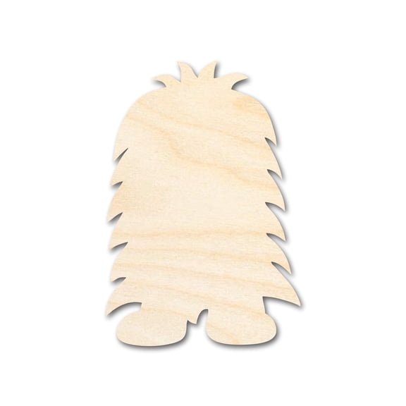 Unfinished Wood Shaggy Monster Shape | DIY Craft Cutout 14" / 1/4"