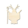 thumbnail image 1 of Unfinished Wood Shaman Shape - Craft - up to 46" 46" / 1/2", 1 of 5