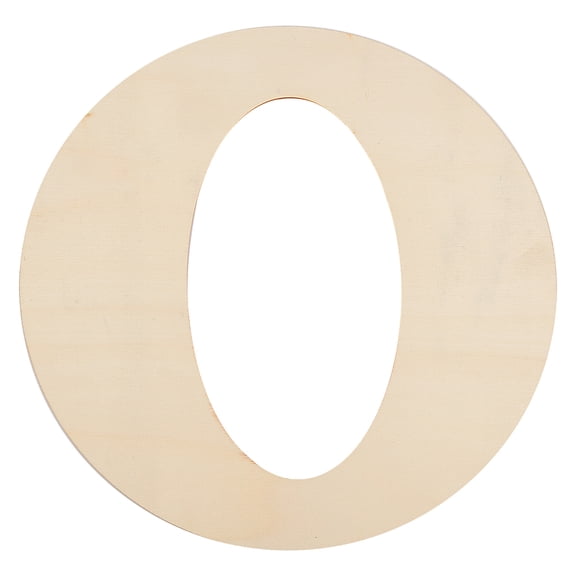 Unfinished Wood Shape Letter Letter.O 29.8x29.7x0.2cm